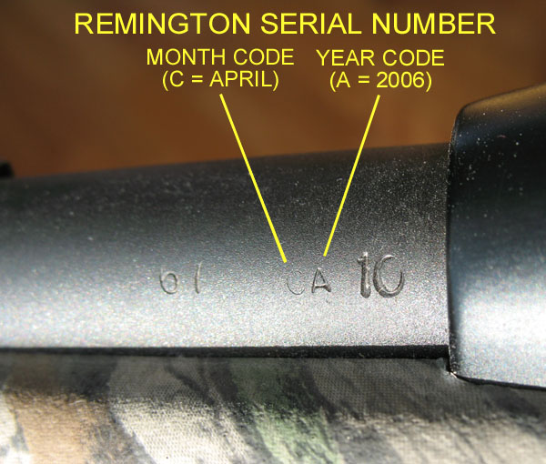 remington shotgun serial numbers